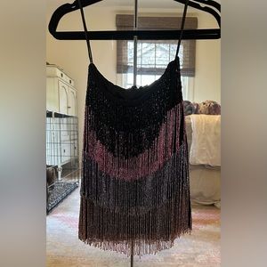 Beaded fringe skirt *matching jacket in closet*